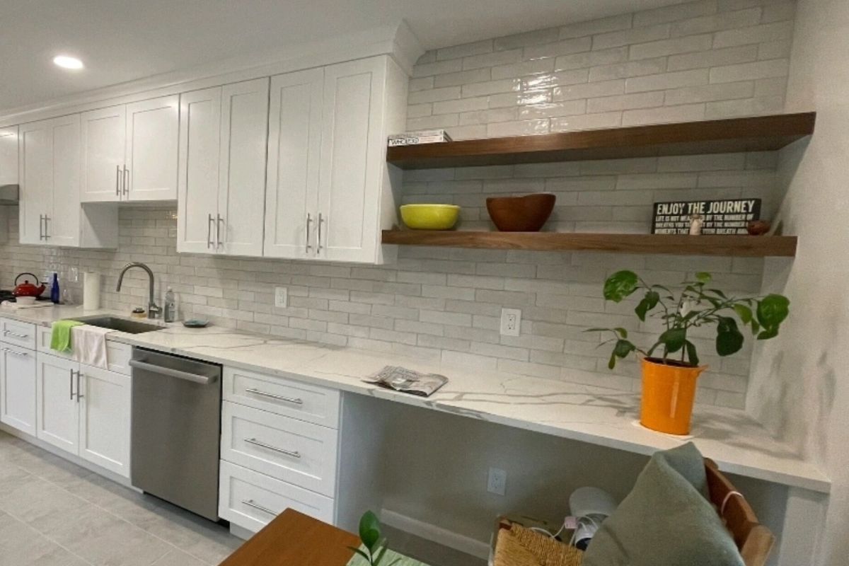 a kitchen remodel in framingham ma