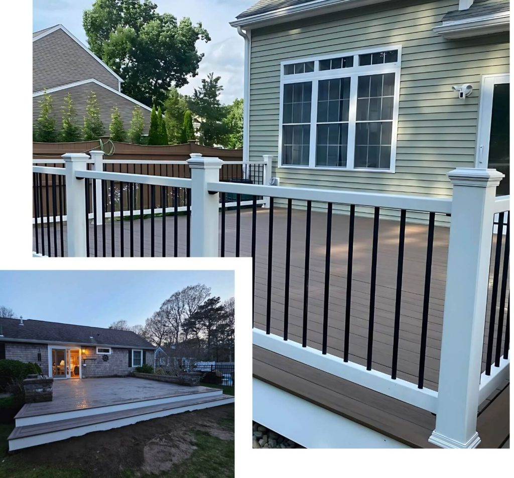 Modern composite deck installation Framingham MA